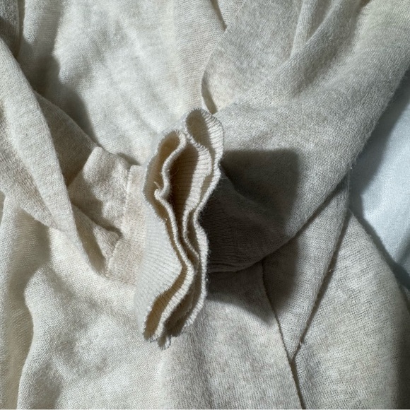 White + Warren Open Cardigan Cotton/Linen Blend Breathable Ivory Size XS - Picture 10 of 11